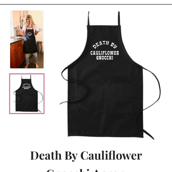 NWT Death By Cauliflower Gnocchi Betches Apron - Picture 2 of 5
